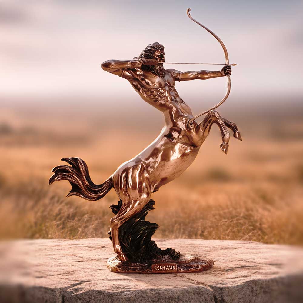Nemesis Now Centaur figurine, 36.6cm tall, detailed fantasy sculpture depicting a mythological centaur in dynamic pose.