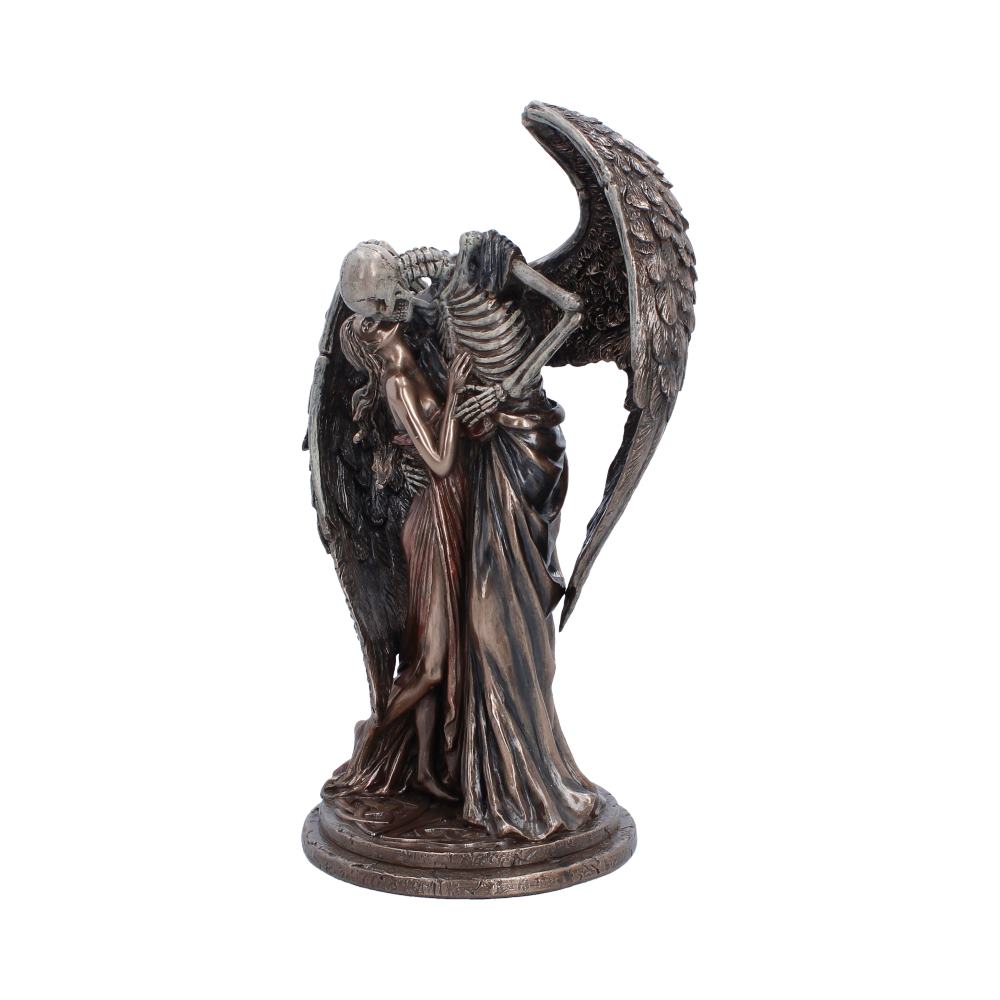 Nemesis Now The Kiss of Death 25.7cm figurine featuring a detailed, dark-themed sculpture of a haunting character.