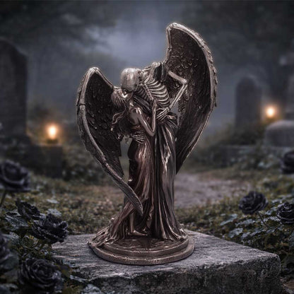 Nemesis Now The Kiss of Death 25.7cm figurine featuring a detailed undead-themed sculpture with dark, intricate design elements.