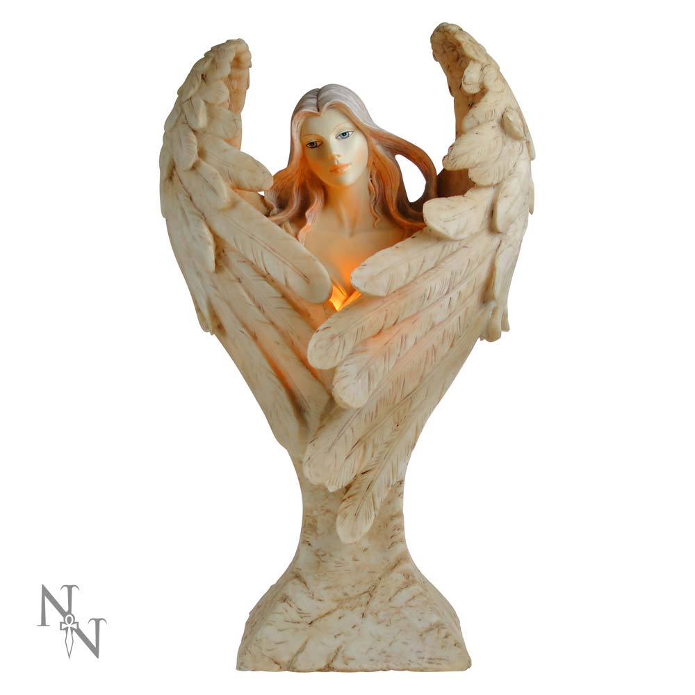 Wings of Peace 39.5cm Light Angel Lamp Figurine