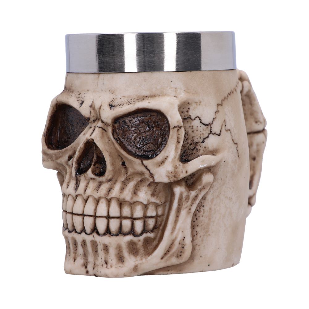 Grinning Skull Gothic Tankard 16cm