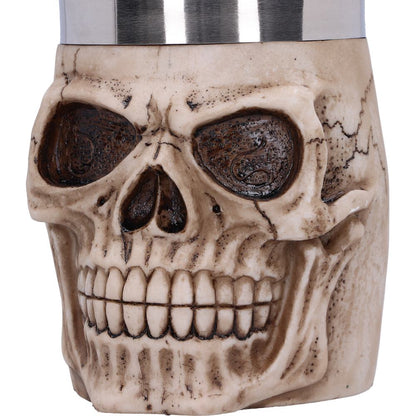 Grinning Skull Gothic Tankard 16cm