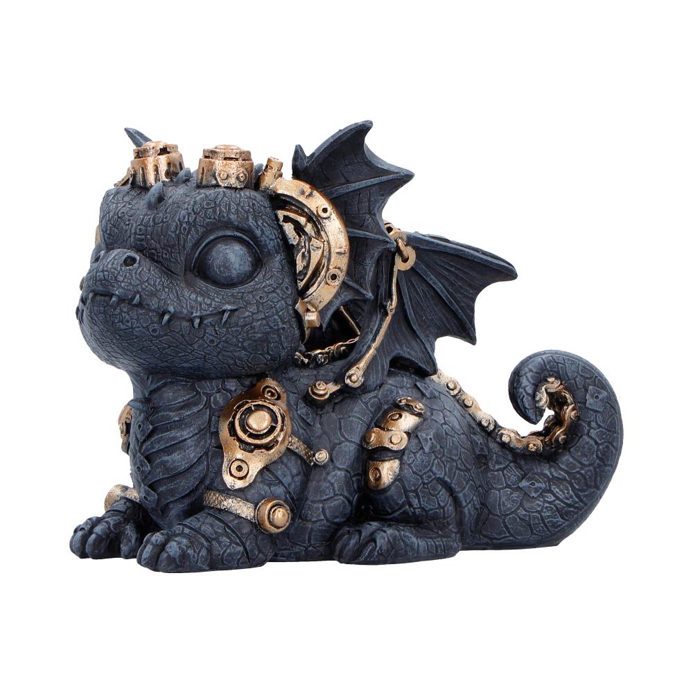 Black Gearling figurine by Nemesis Now, 14.6cm tall, detailed fantasy creature sculpture with intricate features.