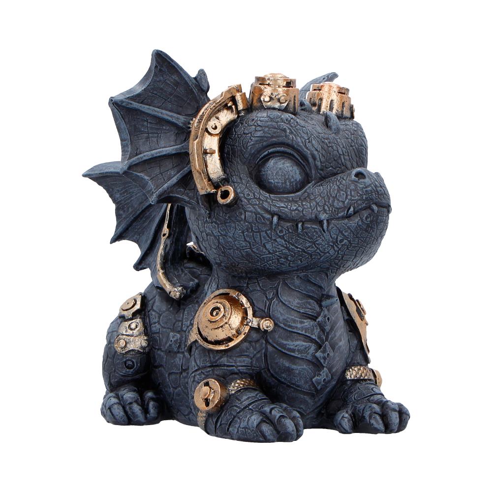 Black Gearling figurine by Nemesis Now, 14.6cm tall, detailed fantasy creature sculpture with intricate design and textured surface.
