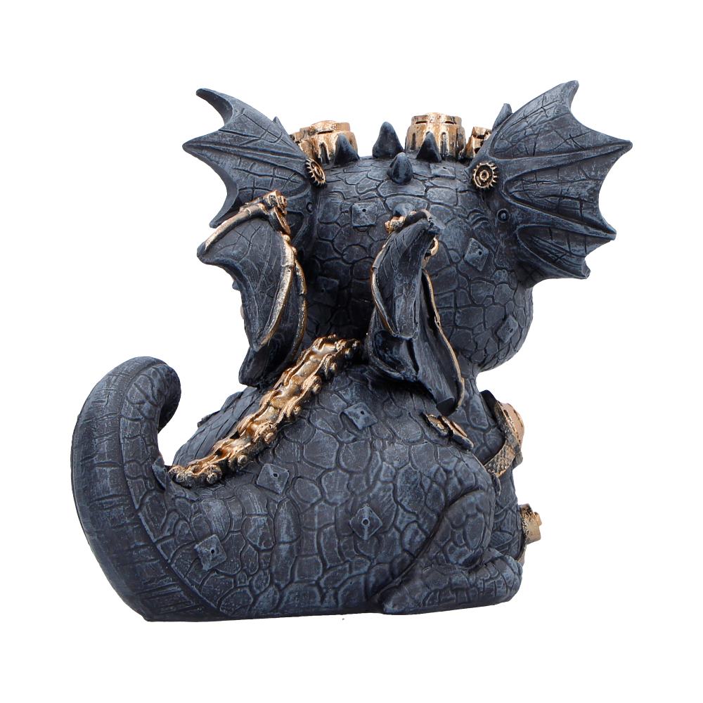 Black Gearling figurine by Nemesis Now, 14.6cm tall, detailed fantasy creature sculpture with intricate features.