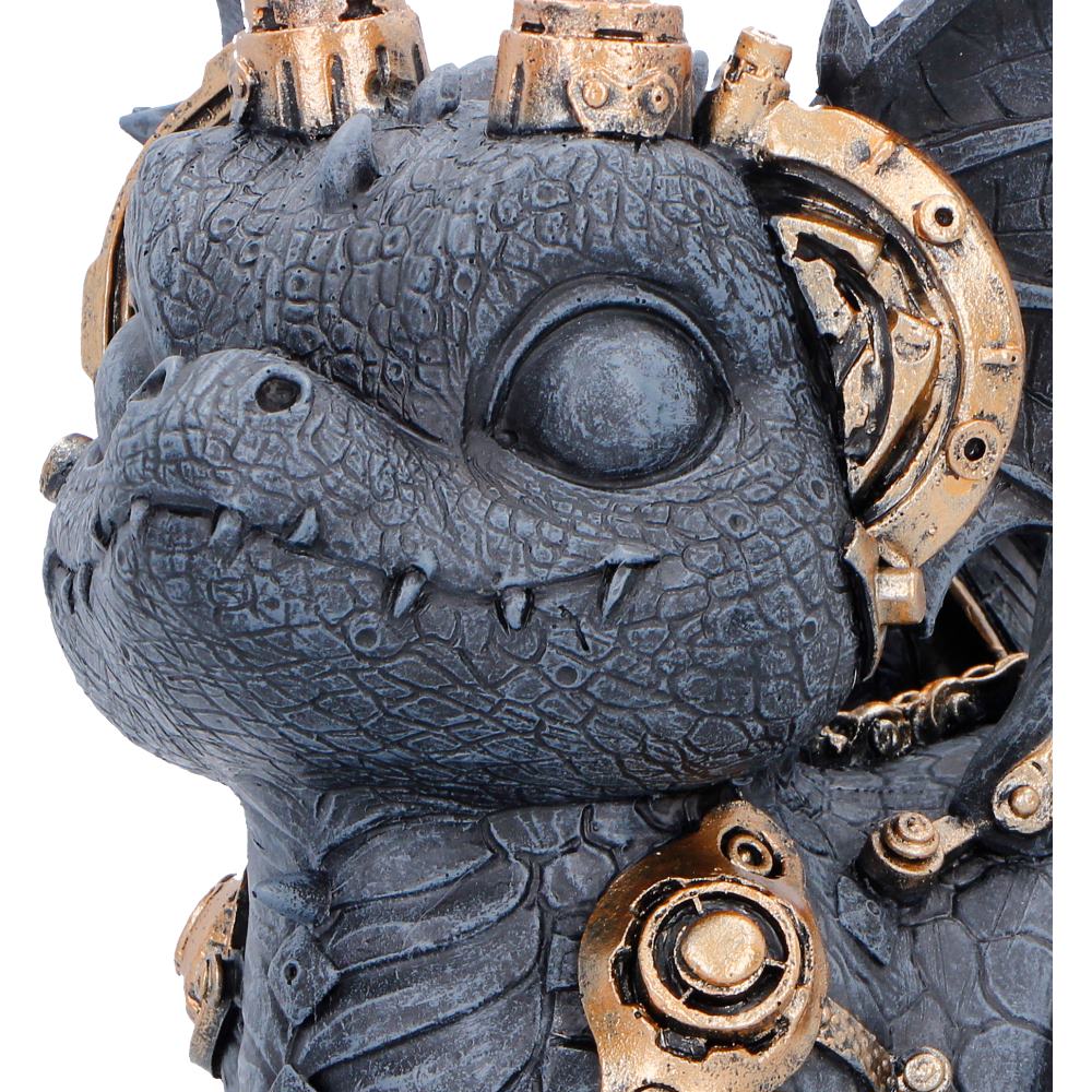 Black Gearling figurine by Nemesis Now, 14.6cm tall, detailed fantasy creature sculpture with intricate design and textured surface.
