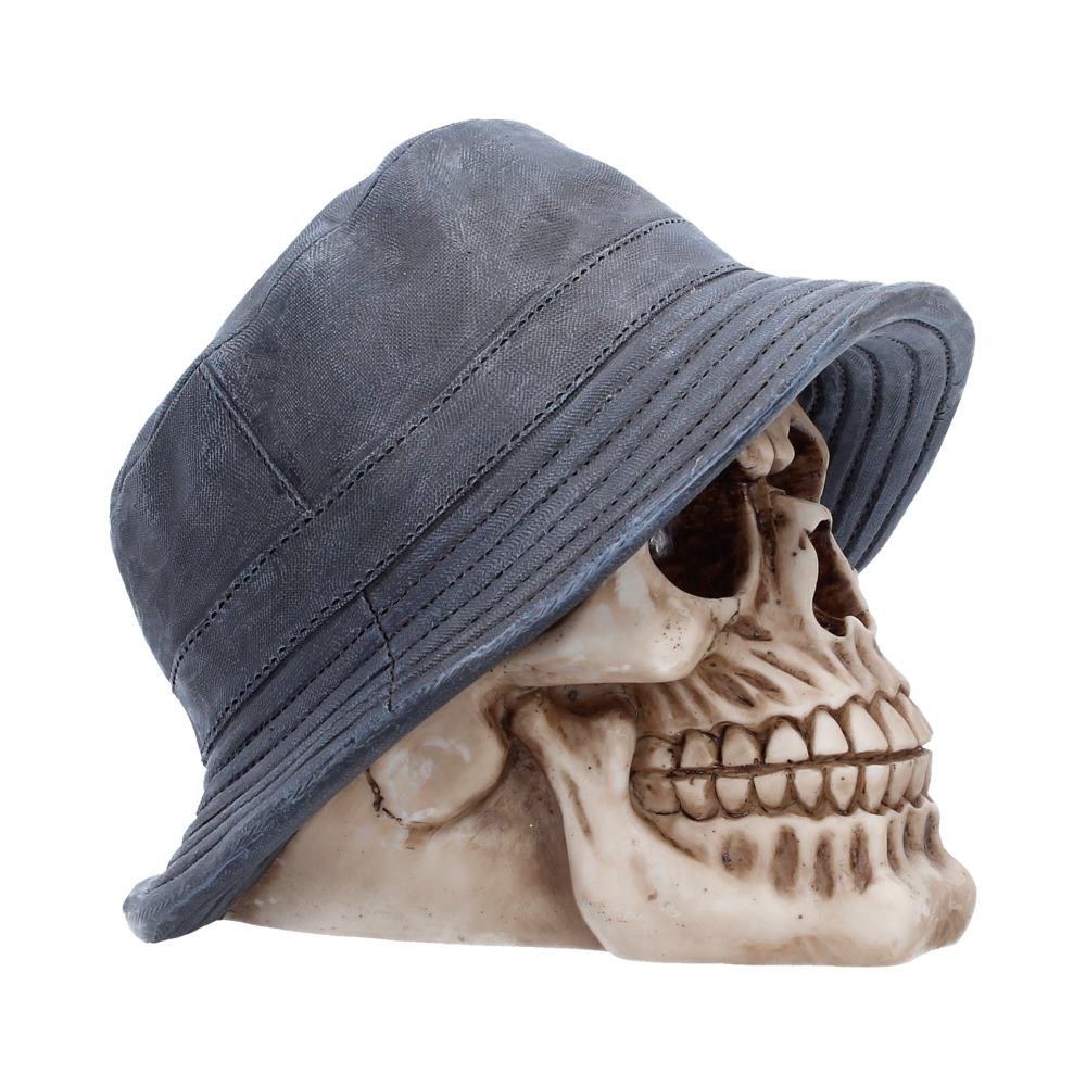 Nemesis Now Mad For It Bucket Hat Skull figurine, detailed collectible sculpture with a skull and hat design.