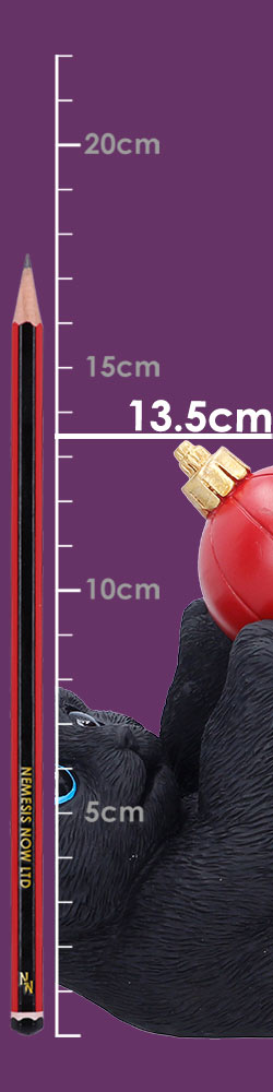 Nemesis Now Jingle Paws 13.5cm figurine featuring a detailed, festive animal design on a clear background.