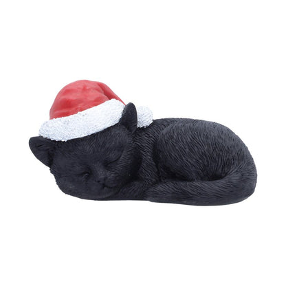 Nemesis Now Merry Whiskers 9.5cm figurine featuring a charming feline with festive details, crafted with detailed ceramic craftsmanship.