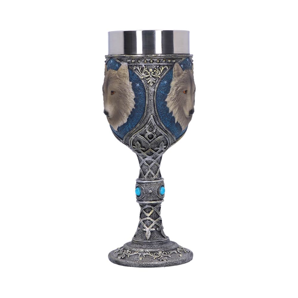 Lone Wolf Grey Animal Goblet 19.5cm
