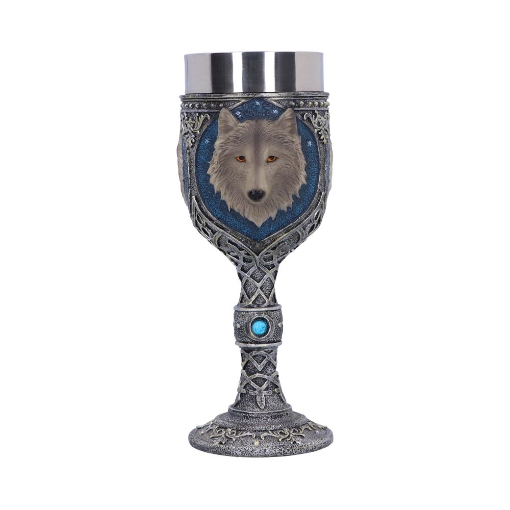 Lone Wolf Grey Animal Goblet 19.5cm