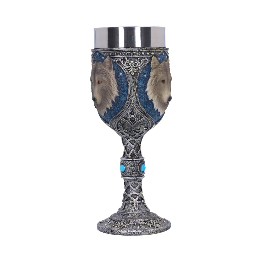 Lone Wolf Grey Animal Goblet 19.5cm