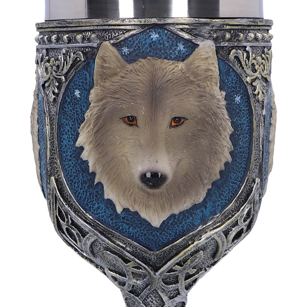 Lone Wolf Grey Animal Goblet 19.5cm