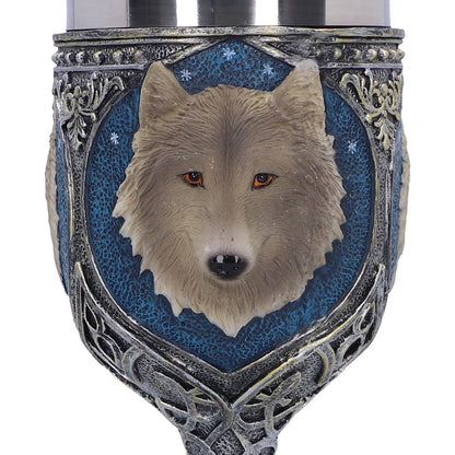 Lone Wolf Grey Animal Goblet 19.5cm