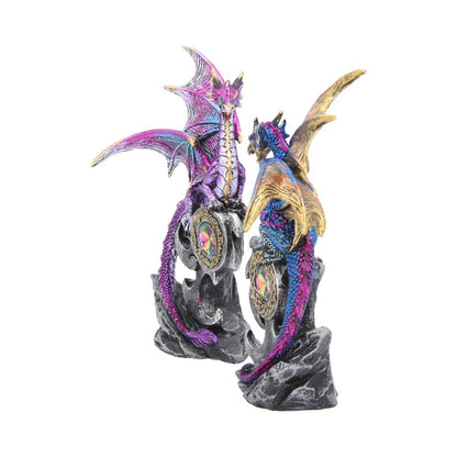 Realm Protectors (Set of 2) Dragon Figurines 15cm