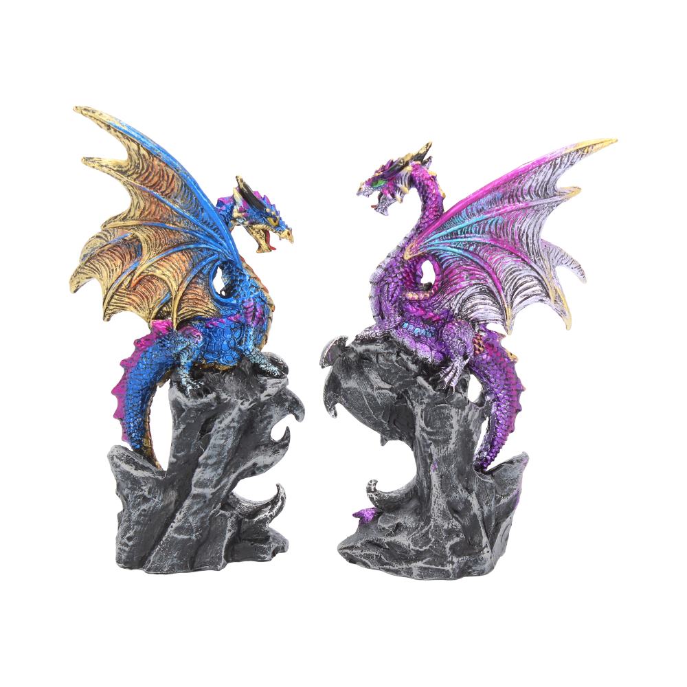 Realm Protectors (Set of 2) Dragon Figurines 15cm