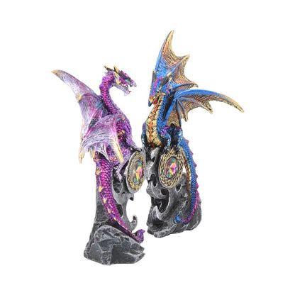 Realm Protectors (Set of 2) Dragon Figurines 15cm