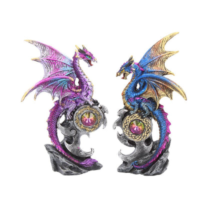 Realm Protectors (Set of 2) Dragon Figurines 15cm