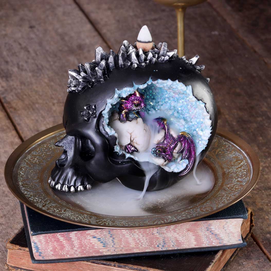 Crystal Hatchlings Backflow Incense Burner 14cm