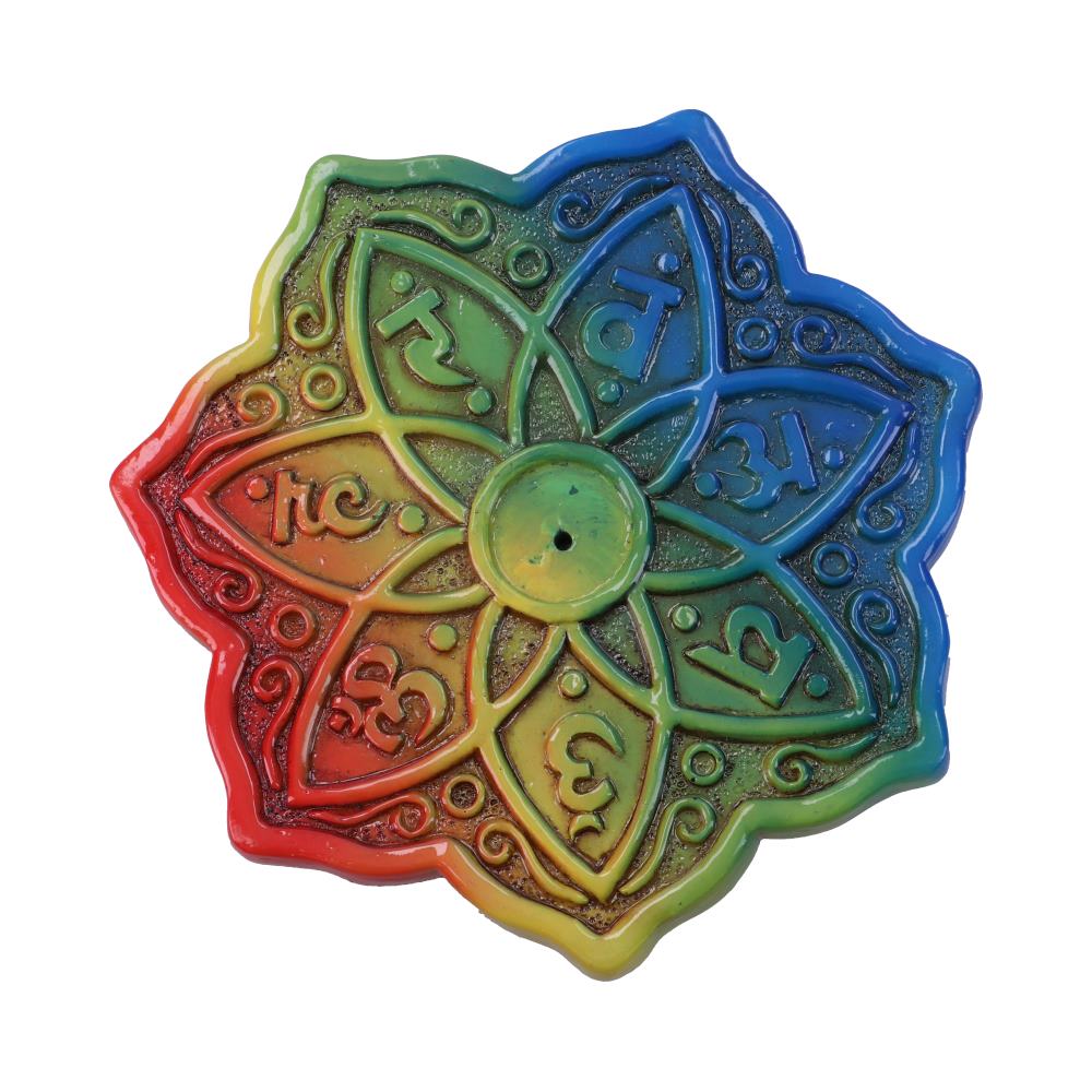 Rainbow Meditation Incense Burner 12cm