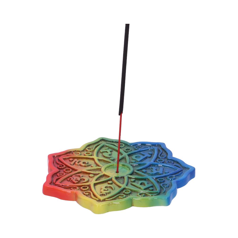 Rainbow Meditation Incense Burner 12cm
