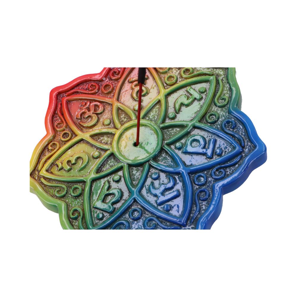 Rainbow Meditation Incense Burner 12cm