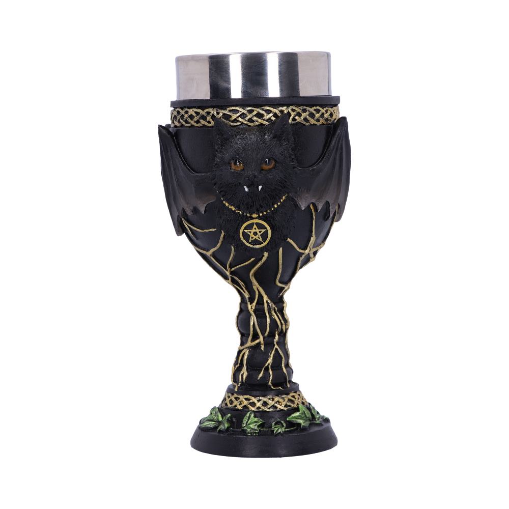 Feline Fang Black Cat Goblet 17.3cm