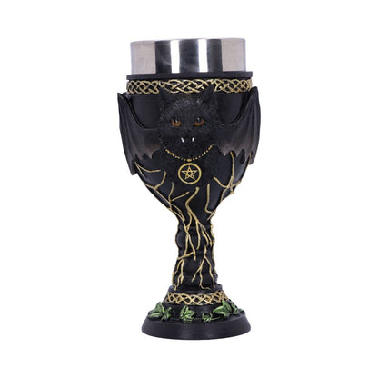 Feline Fang Black Cat Goblet 17.3cm