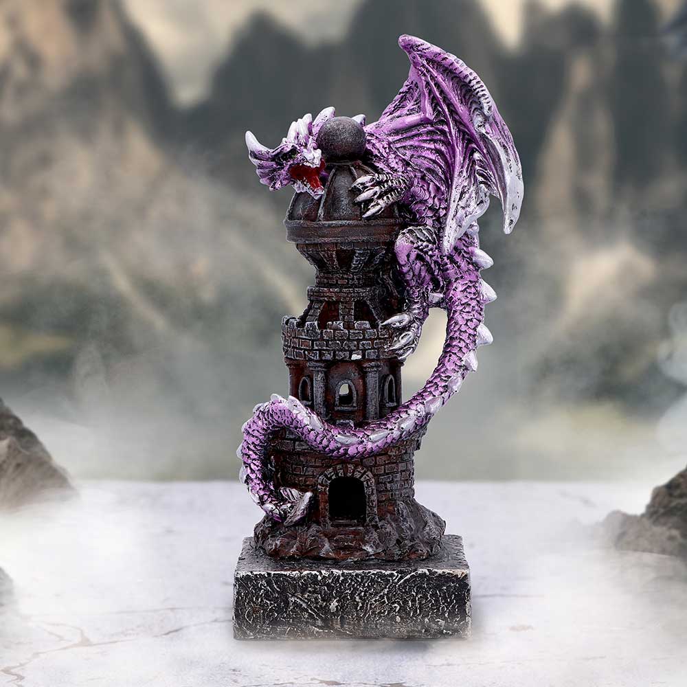 Guardian of the Tower Purple Dragon Figurine 17.7cm