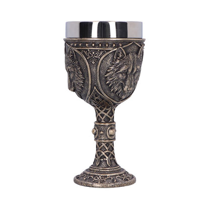 Wild Thirst Medieval Wolf Chalice 20cm