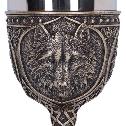 Wild Thirst Medieval Wolf Chalice 20cm