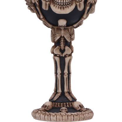 Three Wise Skeleton Goblet 20cm