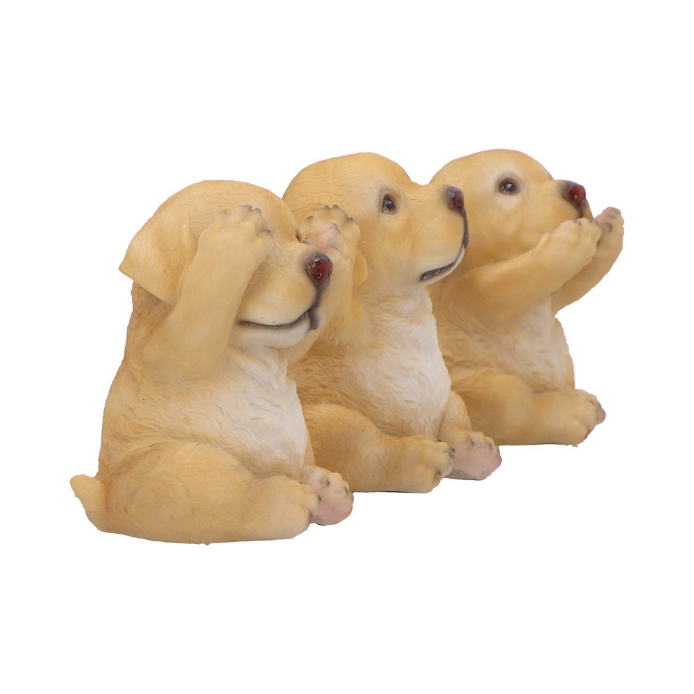 Three Wise Golden Labradors 7.5cm