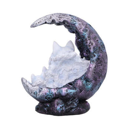 Winter Moon Wolf Ornament with LED 20cm