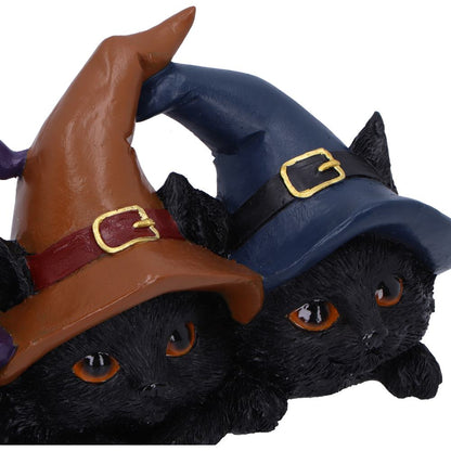 Trio of Mischief Witches Cats Figurine