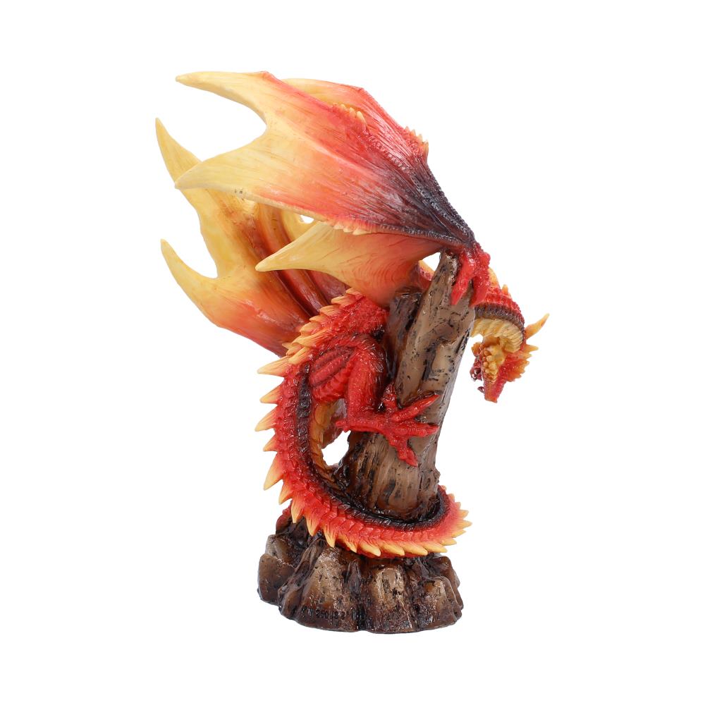 Nemesis Now Vermilion Inferno 22.5cm figurine with fiery red and orange detailing, intricate demon-themed design.