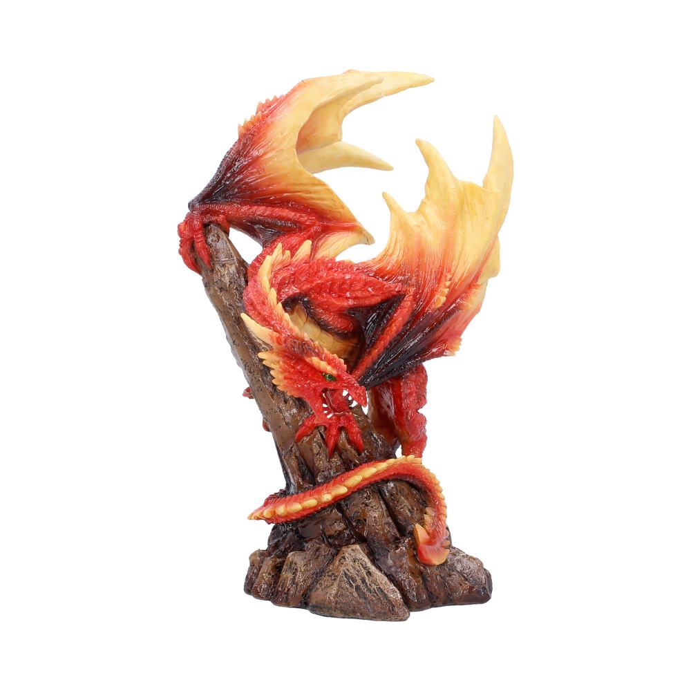 Vermilion Inferno figurine by Nemesis Now, 22.5cm tall, detailed fantasy creature sculpture with fiery red and orange hues.
