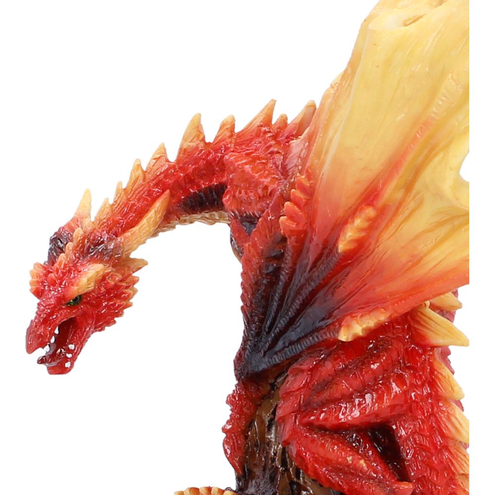 Nemesis Now Vermilion Inferno 22.5cm figurine with fiery, detailed design and vibrant colors, crafted as a collectible decorative piece.