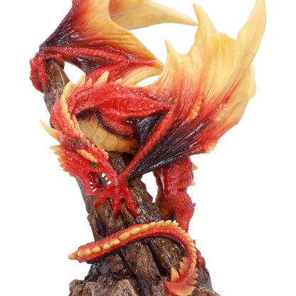 Vermilion Inferno figurine by Nemesis Now, 22.5cm tall, detailed fiery-colored demon sculpture with intricate design.