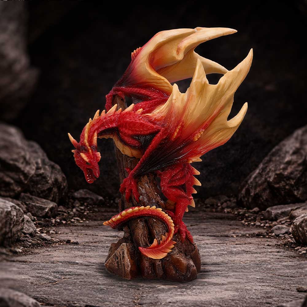 Nemesis Now Vermilion Inferno 22.5cm figurine with fiery design and detailed craftsmanship, perfect for collectors.