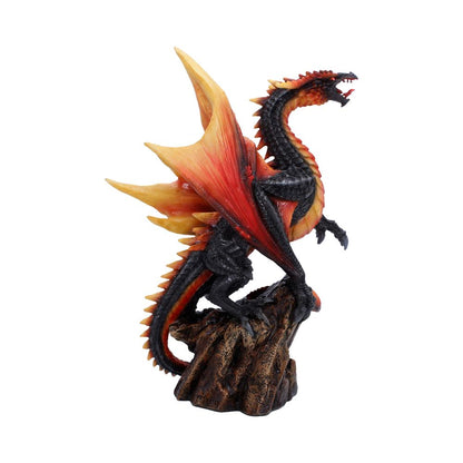 Nemesis Now Obsidian Inferno figurine, 23.7cm tall, detailed black and fiery design, collectible fantasy sculpture.