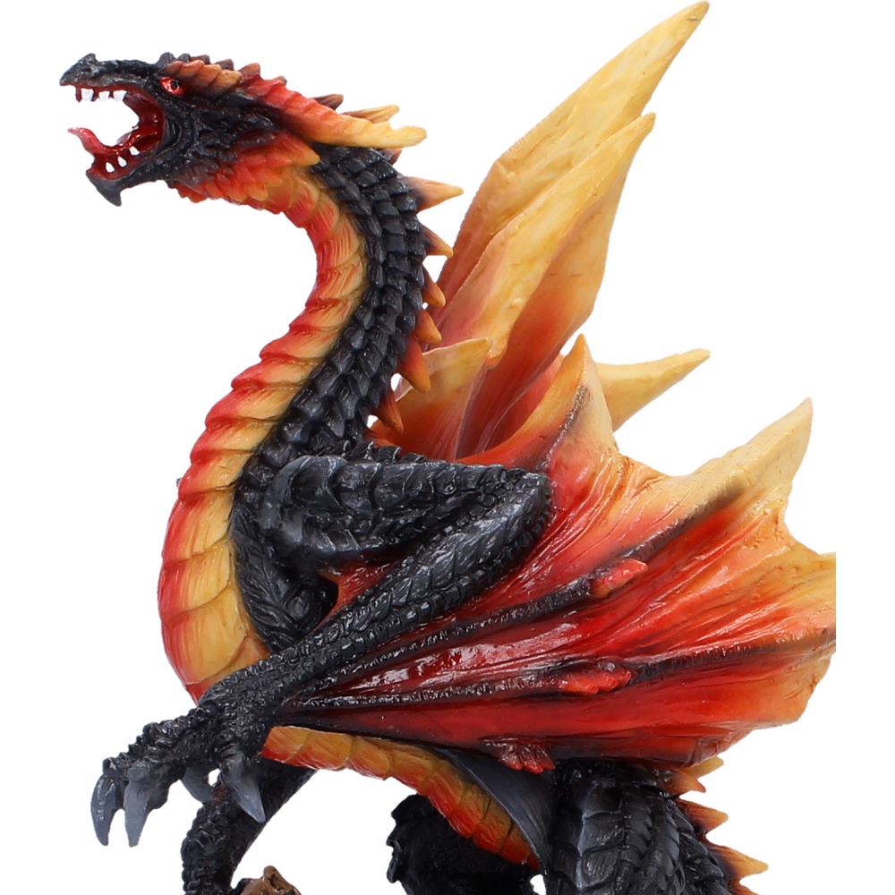 Nemesis Now Obsidian Inferno figurine, detailed 23.7cm sculpture with fiery design and intricate craftsmanship.