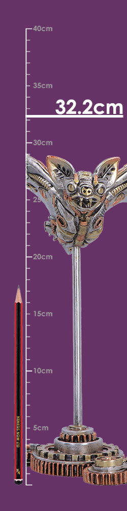 Nemesis Now Nocturne Machina figurine, detailed dark metallic robot sculpture, measuring 32.2cm tall.