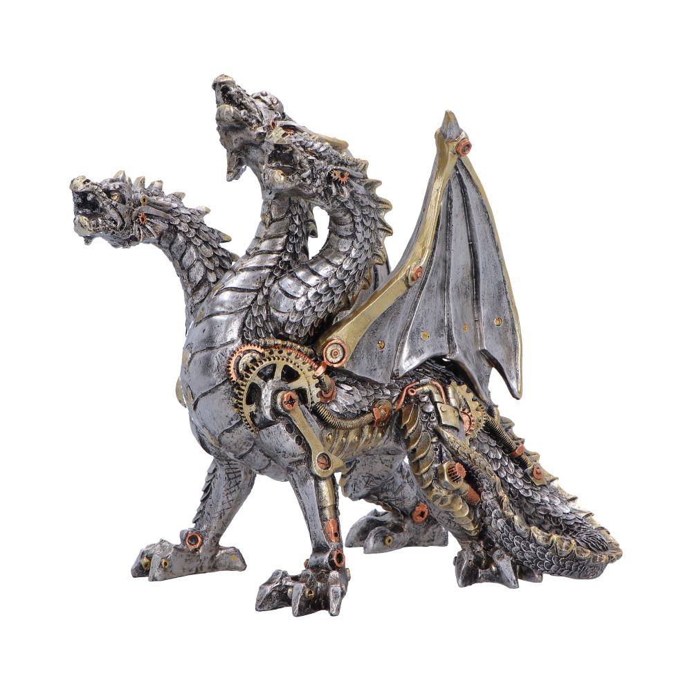 Nemesis Now Cogwork Trinity figurine, 23cm, detailed steampunk-inspired mechanical sculpture with intricate gears and metallic finish.