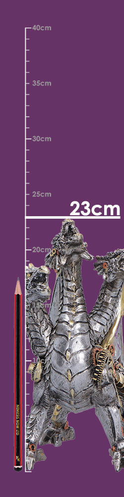 Nemesis Now Cogwork Trinity figurine, 23cm, featuring intricate steampunk-inspired mechanical design and detailed craftsmanship.