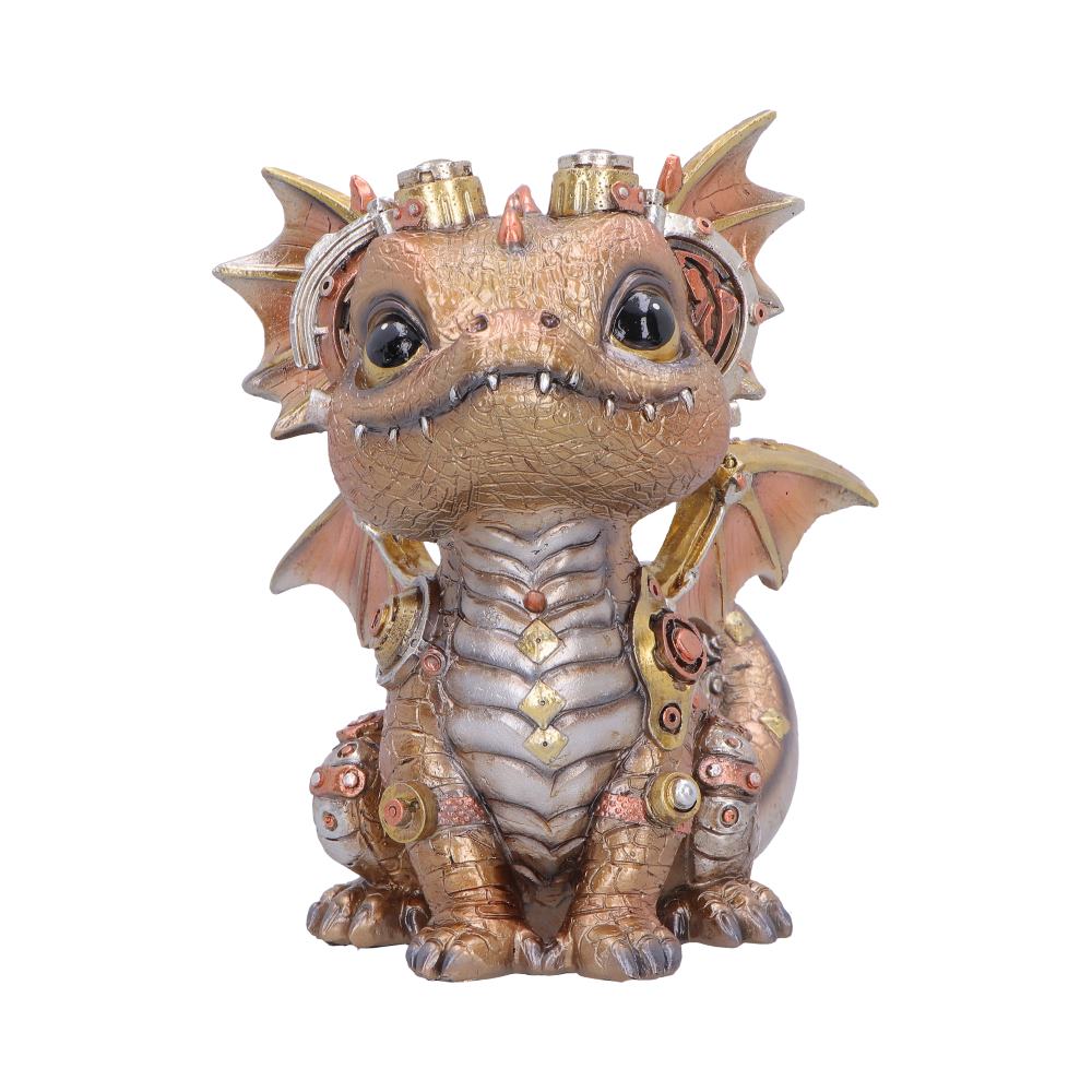 Golden Coglet figurine by Nemesis Now, 17.5cm tall, detailed fantasy creature sculpture with intricate design and a shiny finish.