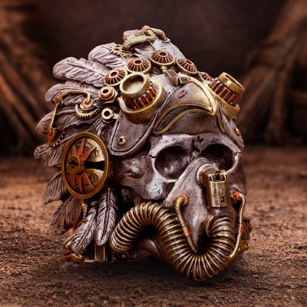 Nemesis Now Cogwork Chief figurine, detailed steampunk-inspired mechanical character sculpture, 15.7cm tall.