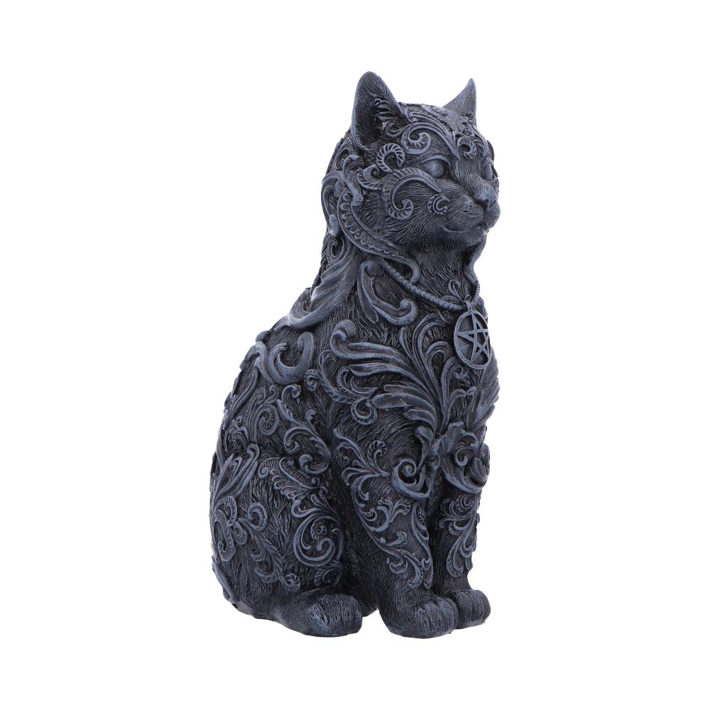 Black Hexbound Familiar figurine by Nemesis Now, 23cm tall, detailed black ceramic or resin magical creature sculpture.