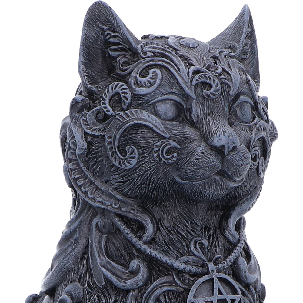 Black Hexbound Familiar figurine by Nemesis Now, 23cm tall, detailed black ceramic or resin magical creature sculpture.