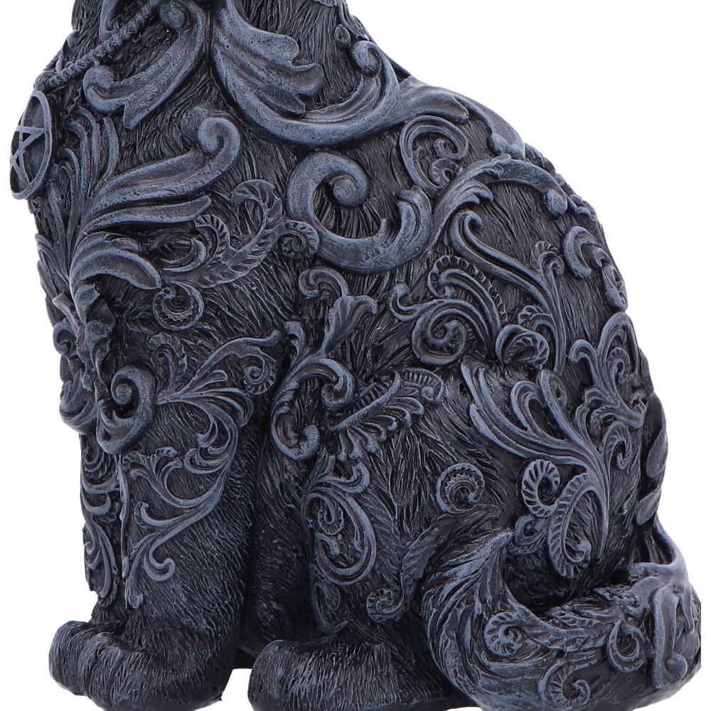Black Hexbound Familiar figurine by Nemesis Now, 23cm tall, detailed resin creature with mystical design and intricate textures.